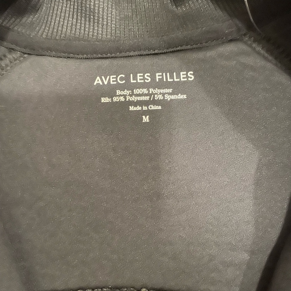 Avec Les Filles Woman’s Faux Leather top is in excellent condition size M - Picture 2 of 11
